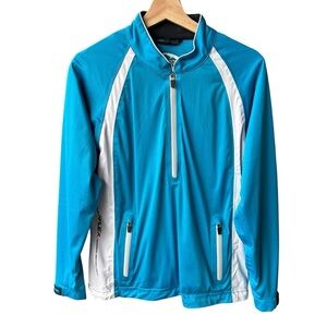 Sun Mountain Jacket Rainflex Blue Waterproof Stretch Athleisure Outdoor Small